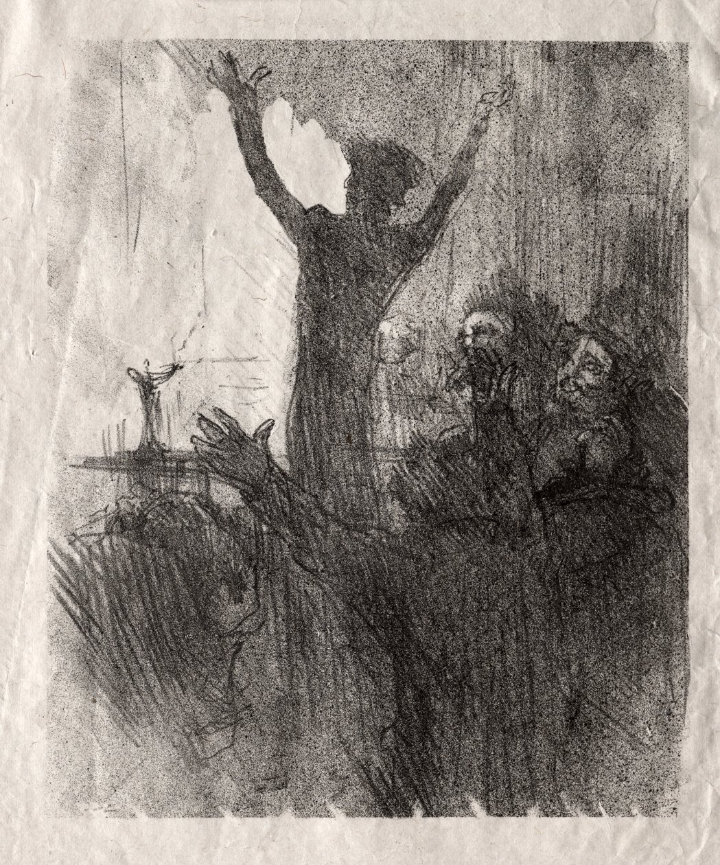 Schlomé Fuss w synagodze autorstwa Henri de Toulouse Lautrec