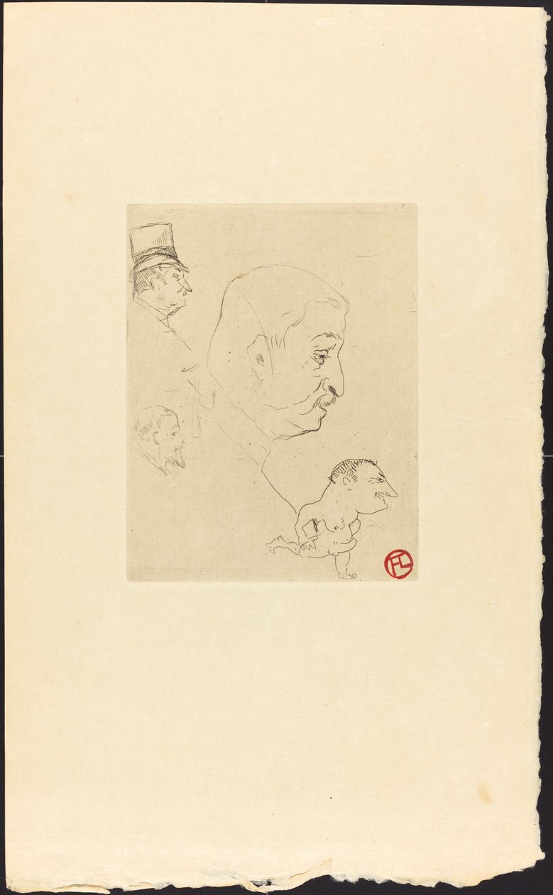 Szkic (Croquis) autorstwa Henri de Toulouse Lautrec