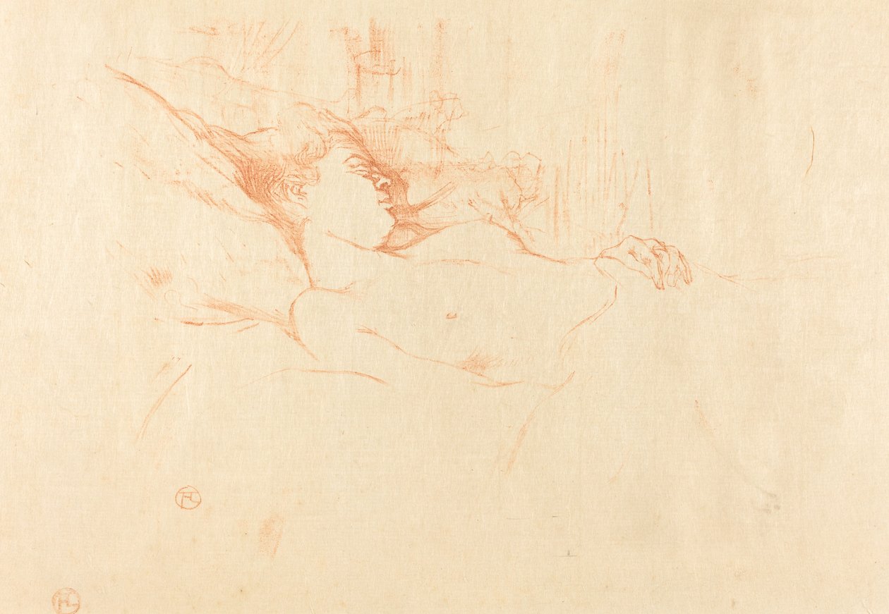 Spać autorstwa Henri de Toulouse Lautrec