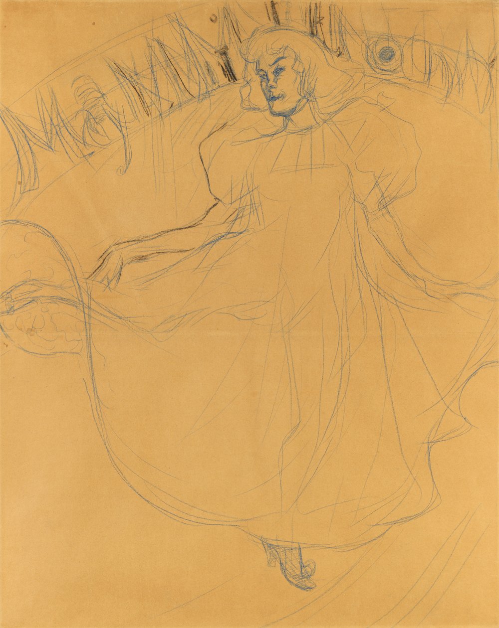 Studiuj dla May Milton autorstwa Henri de Toulouse Lautrec