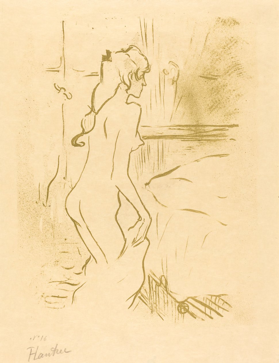 Studium kobiety (Etiuda de Femme) autorstwa Henri de Toulouse Lautrec