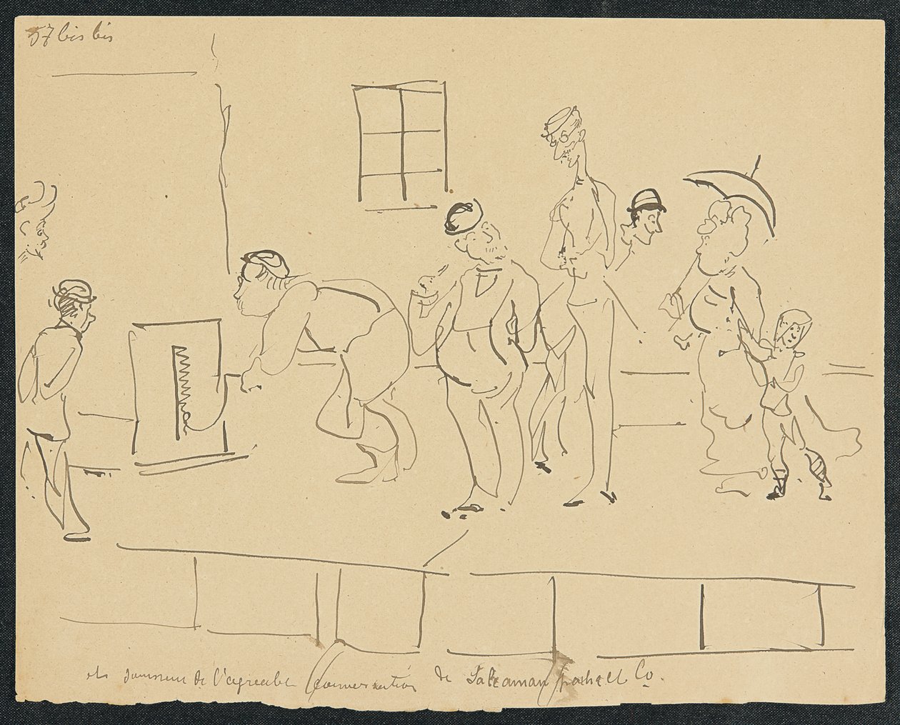 Zanurzenie, 1881 autorstwa Henri de Toulouse Lautrec