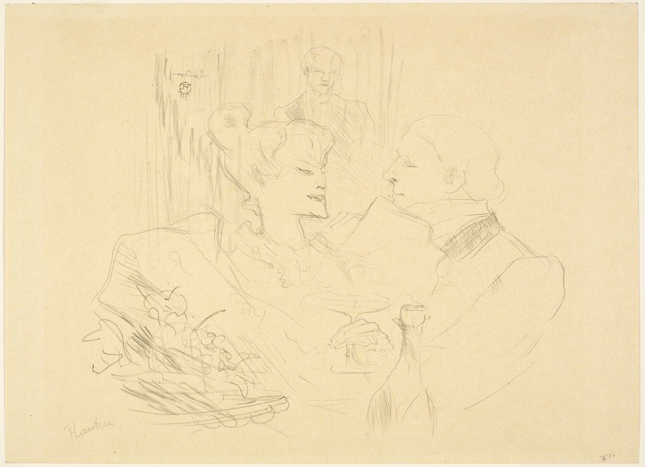 Kolacja w Londynie autorstwa Henri de Toulouse Lautrec