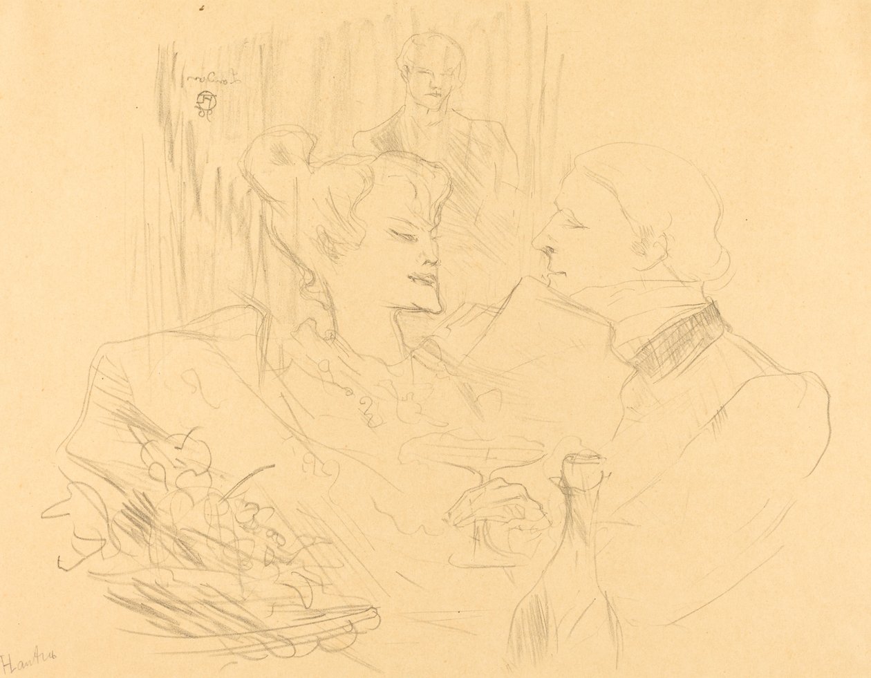 Kolacja w Londynie Kolacja w Londynie, 1896. autorstwa Henri de Toulouse Lautrec