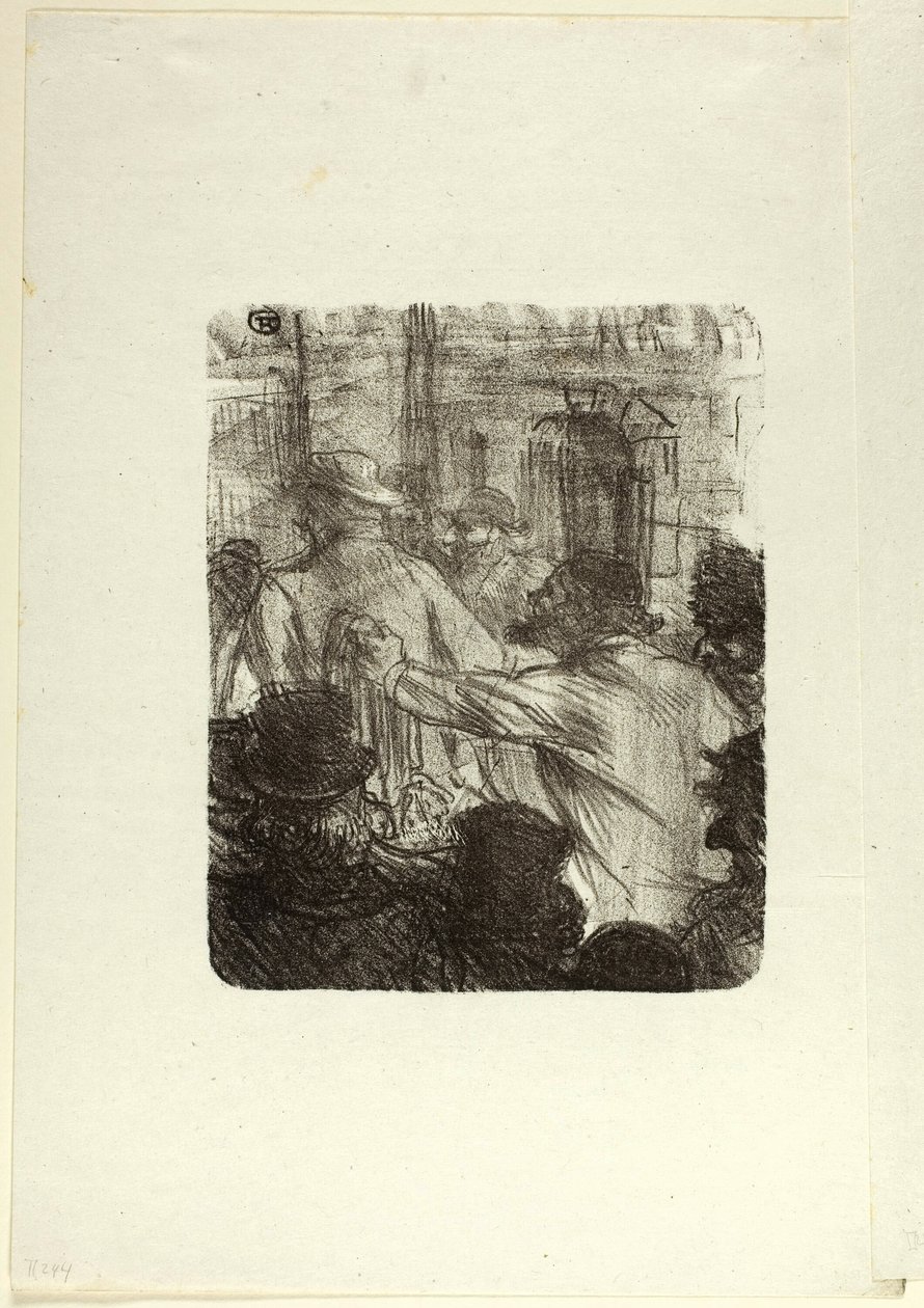 Targ Tekstylny, Kraków, od Au Pied du Sinaï autorstwa Henri de Toulouse Lautrec