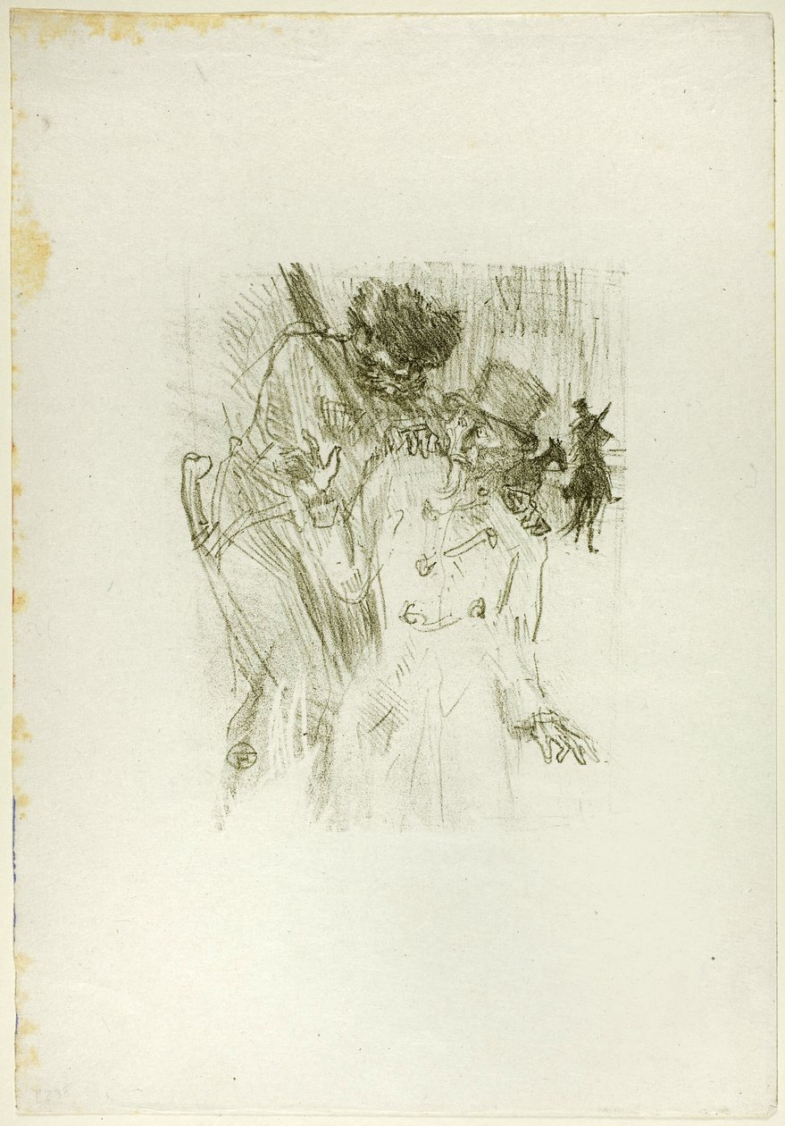 Aresztowanie Schlomé Fuss z Au Pied du Sinaï autorstwa Henri de Toulouse Lautrec