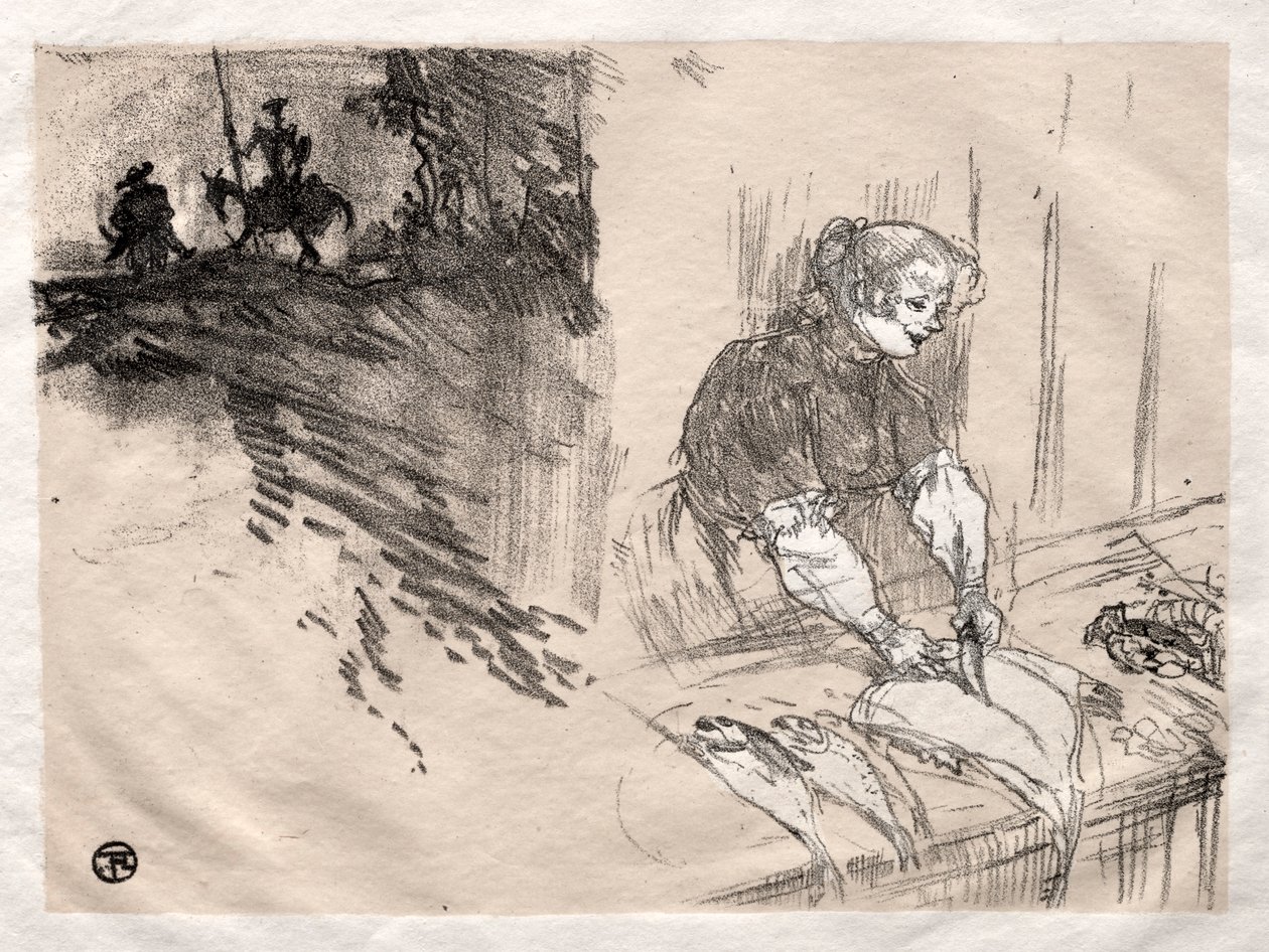 The Brief Joys: Cover, 1897. autorstwa Henri de Toulouse Lautrec