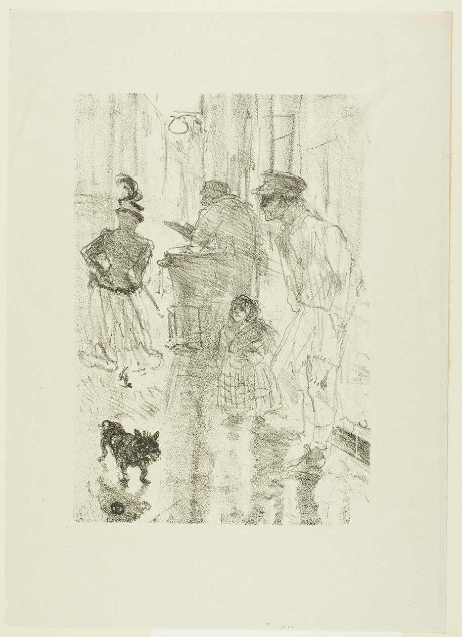 Sprzedawca kasztanów autorstwa Henri de Toulouse Lautrec