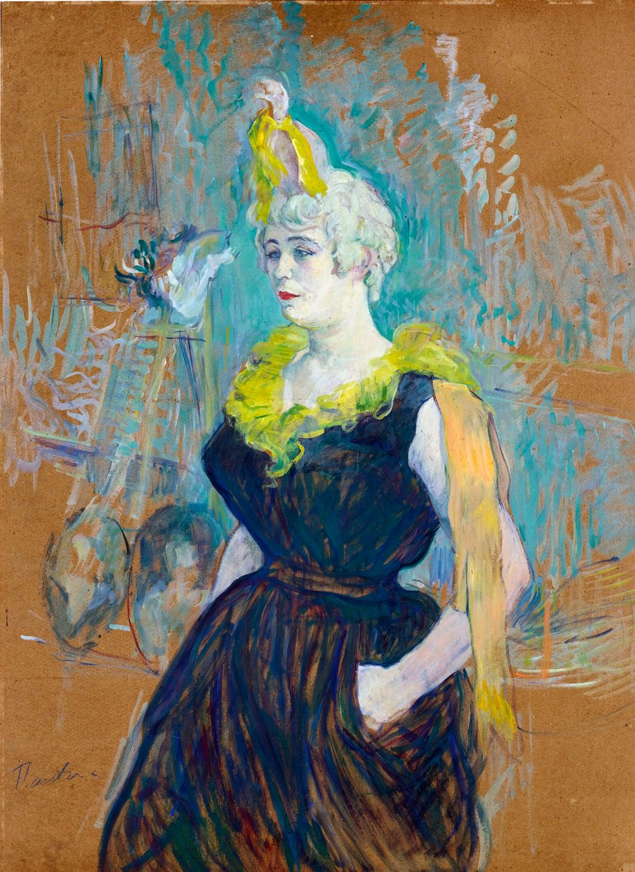 Clownesse Cha-U-Kao autorstwa Toulouse Lautreca, Henri, de (1864-1901) autorstwa Henri de Toulouse Lautrec