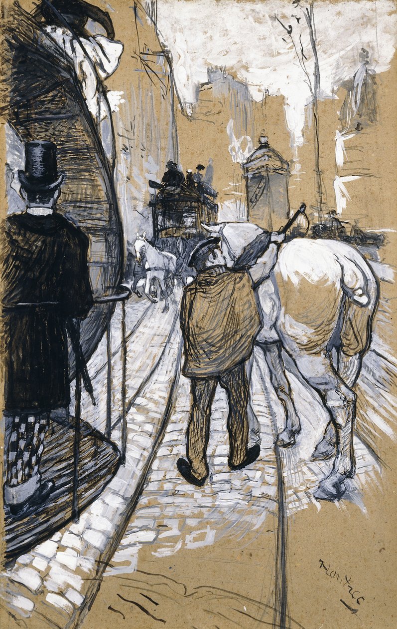 Kierowca autokaru firmy Omnibus, 1888 r. autorstwa Henri de Toulouse Lautrec
