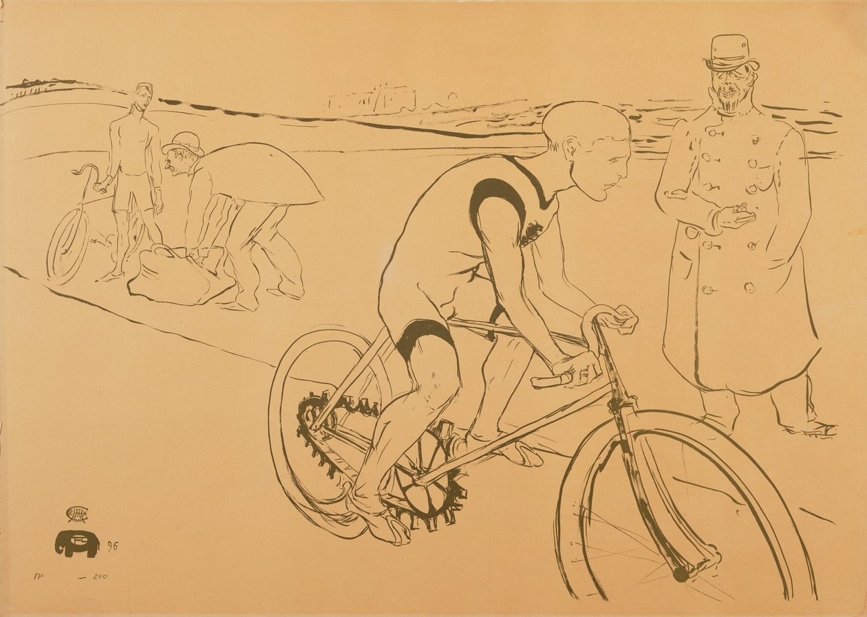 Rowerzysta Michael, 1896 autorstwa Henri de Toulouse Lautrec