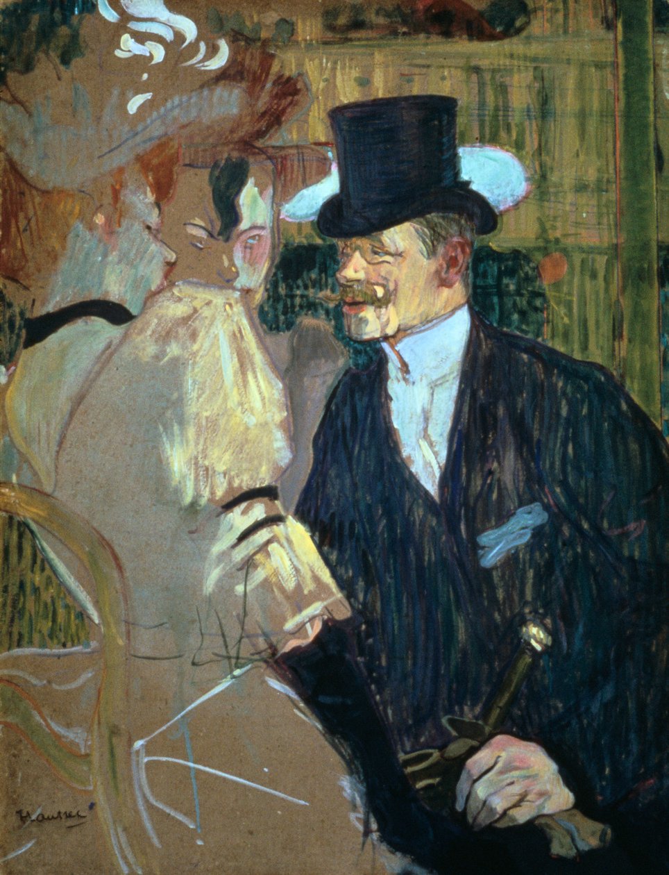 Anglik w Moulin Rouge, 1892 autorstwa Henri de Toulouse Lautrec