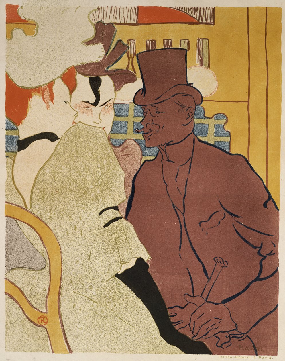 Anglik w Moulin Rouge, 1892 autorstwa Henri de Toulouse Lautrec