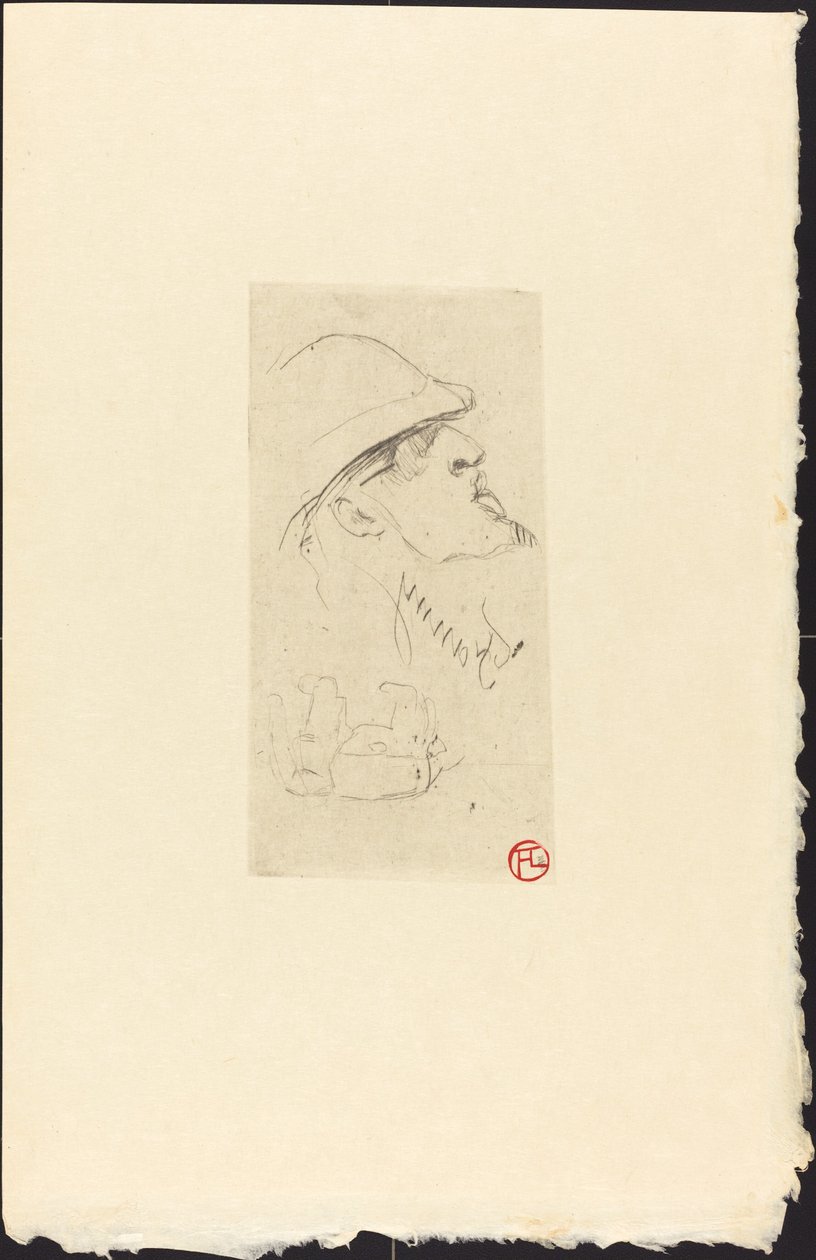 Odkrywca Vicomte de Brettes (Explorer LJ Vicomte de Brettes?) autorstwa Henri de Toulouse Lautrec