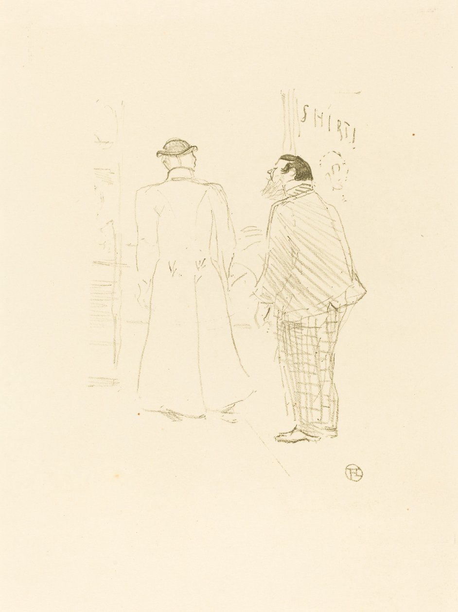Pierwszy sprzedawca Jourdana i Browna autorstwa Henri de Toulouse Lautrec