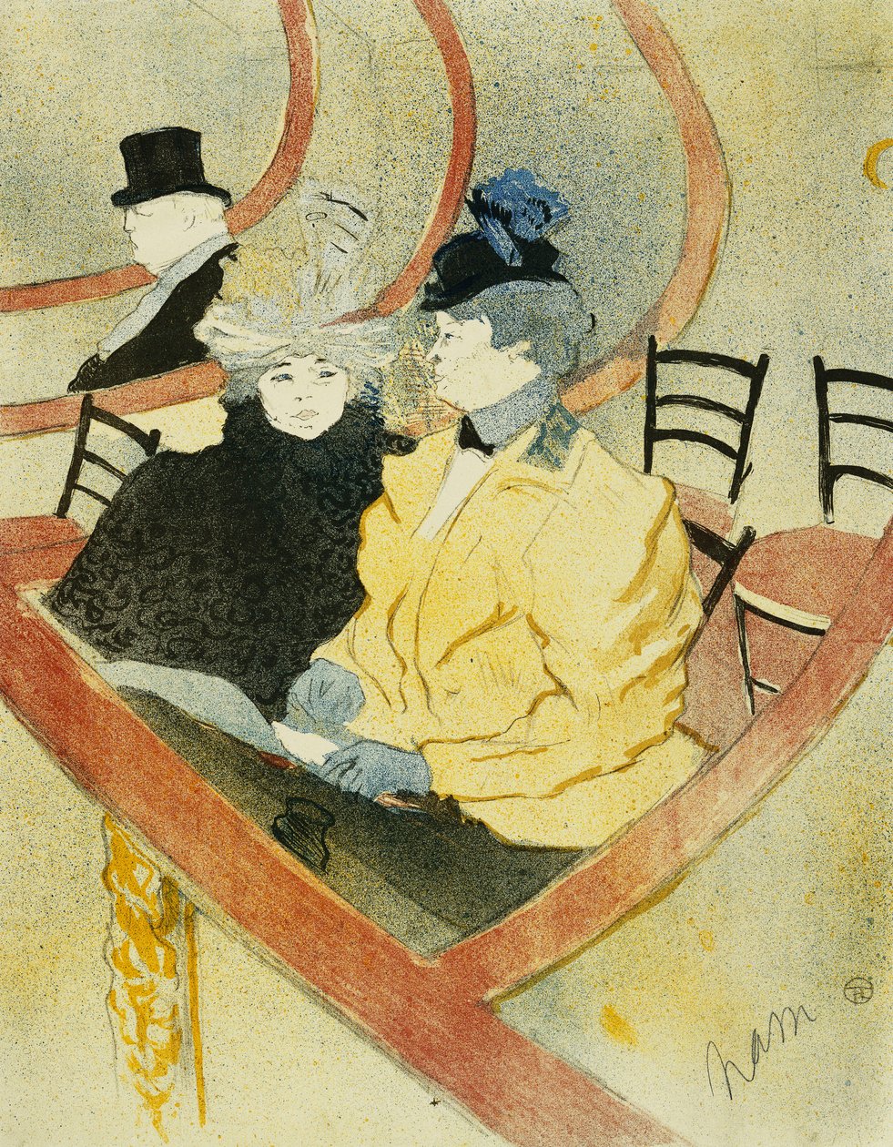 Wielka Loża; Wielka Loża, 1896-7 autorstwa Henri de Toulouse Lautrec