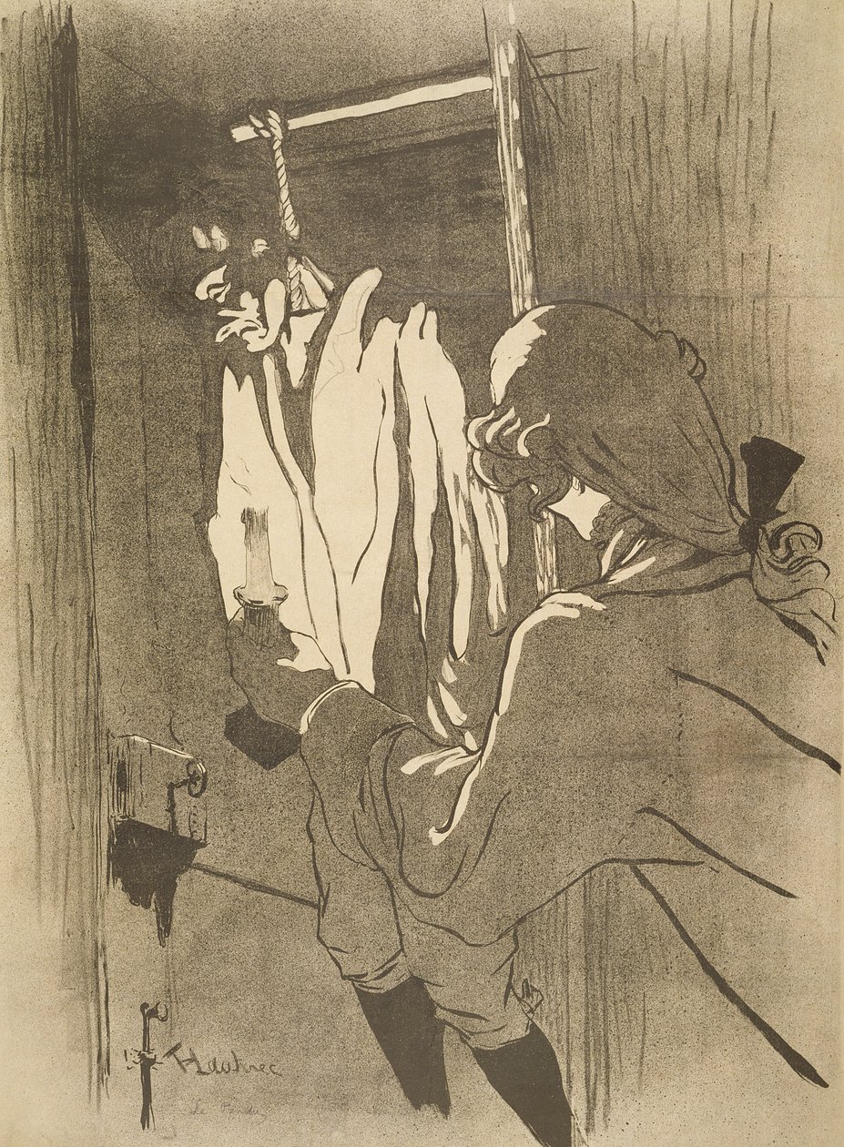 Wisielec, 1892 autorstwa Henri de Toulouse Lautrec