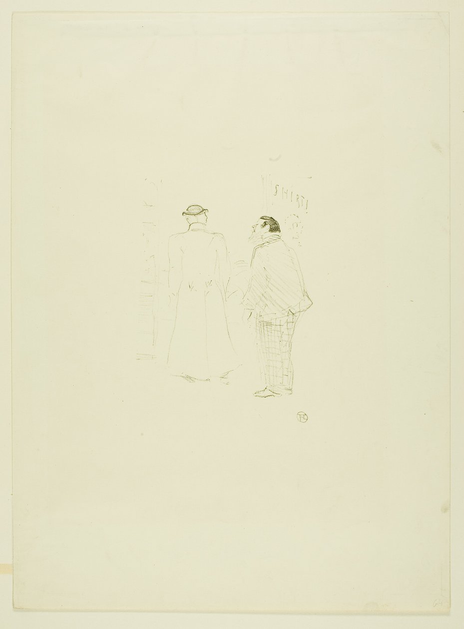 Główny sprzedawca w firmie Jourdan i Brown autorstwa Henri de Toulouse Lautrec