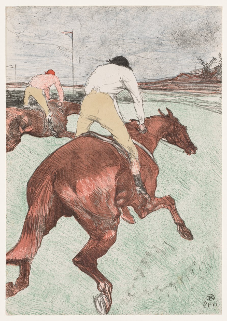 Dżokej autorstwa Henri de Toulouse Lautrec