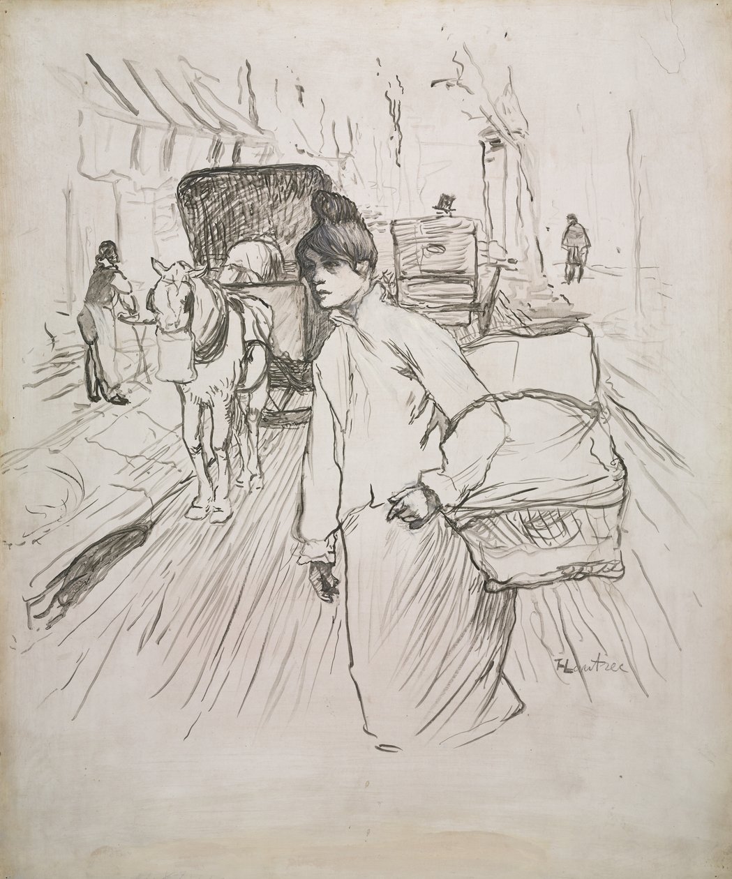 Praczka, 1888. autorstwa Henri de Toulouse Lautrec