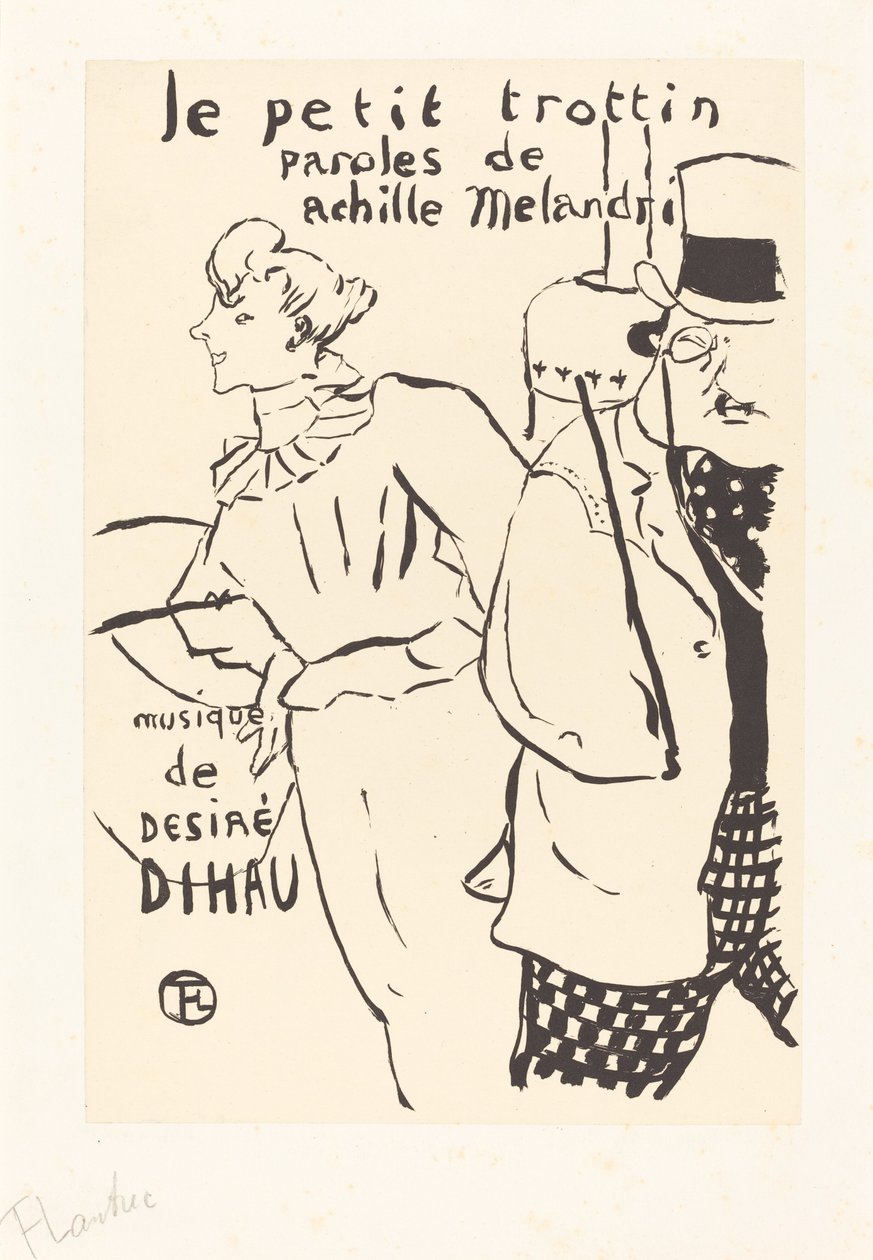 Dziewczynka na posyłki (Le petit trottin) autorstwa Henri de Toulouse Lautrec