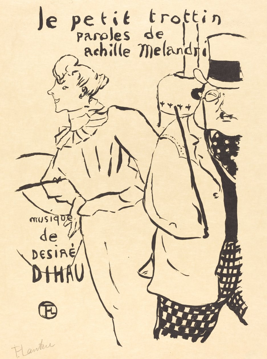 Mała dziewczynka na posyłki Le petit trottin, 1893. autorstwa Henri de Toulouse Lautrec