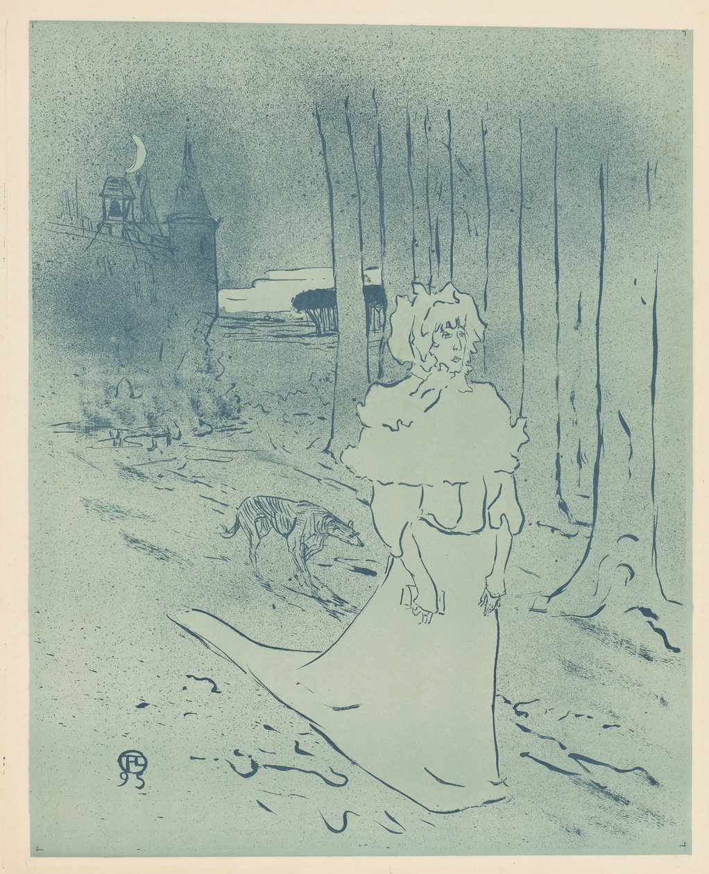 Dwórka lub Omen (Kasztelanka lub Toksyna) autorstwa Henri de Toulouse Lautrec