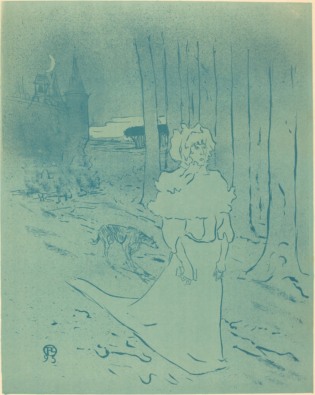 Dwórka lub Omen Kasztelanka lub Toksyna, autorstwa Henri de Toulouse Lautrec