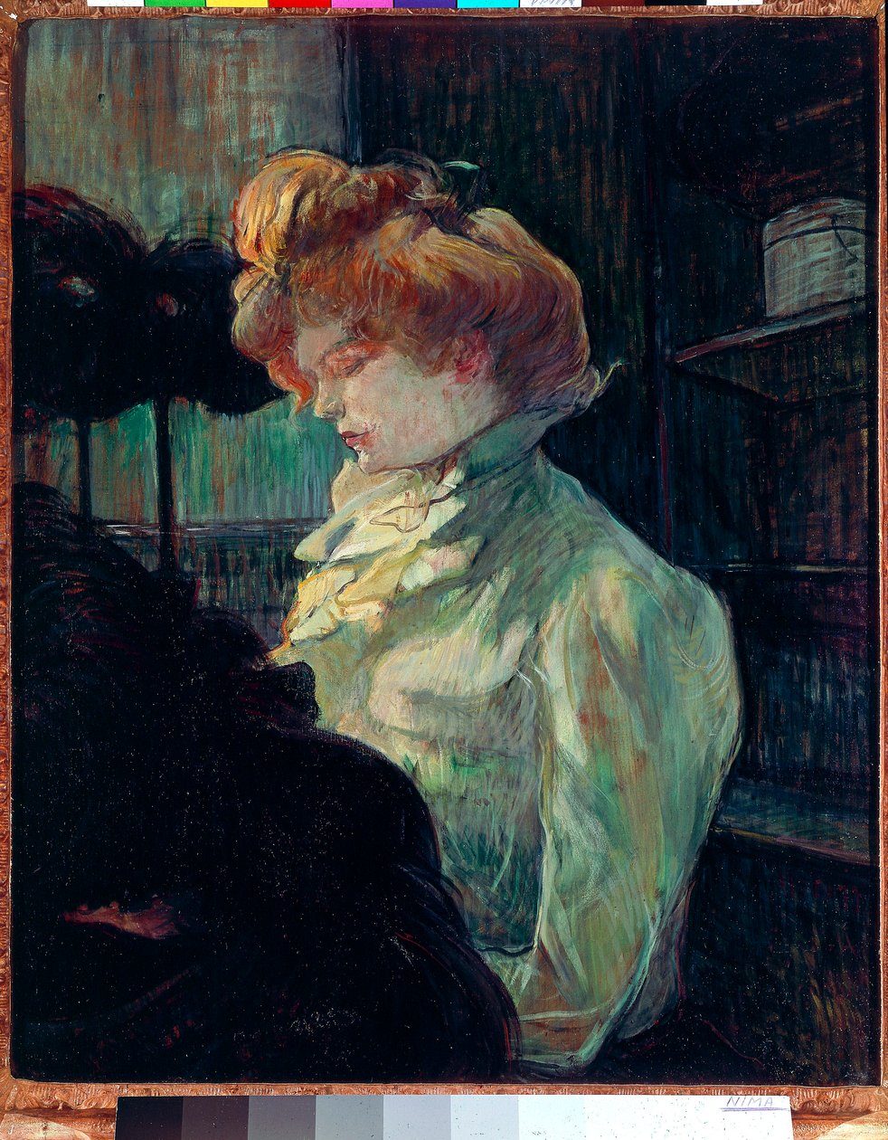 Modista. Portret Madame Louise Blouet (olej na płótnie) autorstwa Henri de Toulouse Lautrec