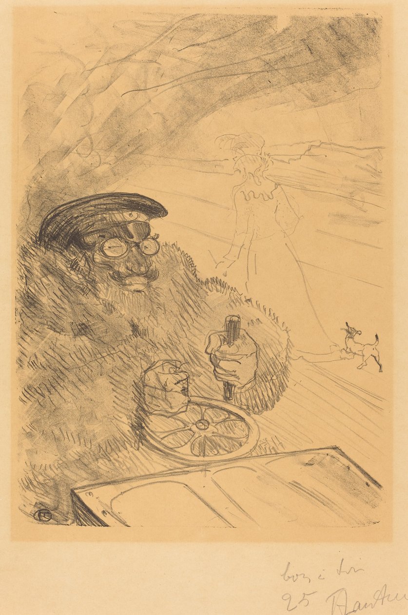 Kierowca autorstwa Henri de Toulouse Lautrec
