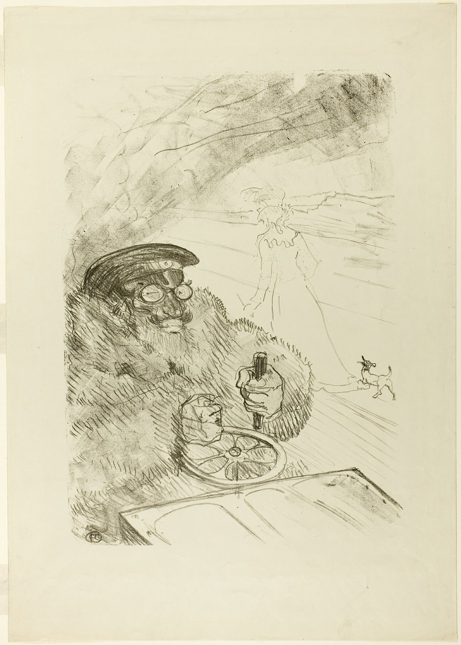 Kierowca autorstwa Henri de Toulouse Lautrec