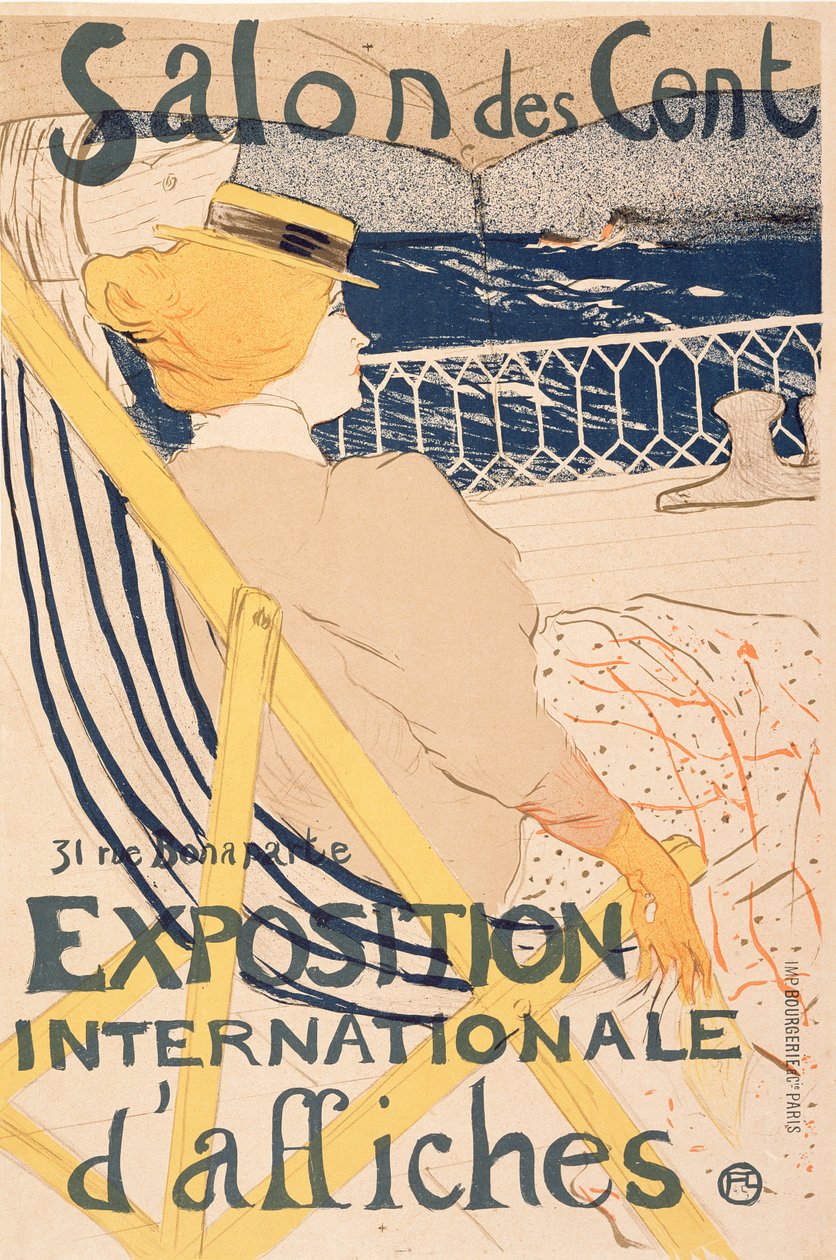 Pasażer z kajuty 54 - Żeglowanie na jachcie, 1896 autorstwa Henri de Toulouse Lautrec