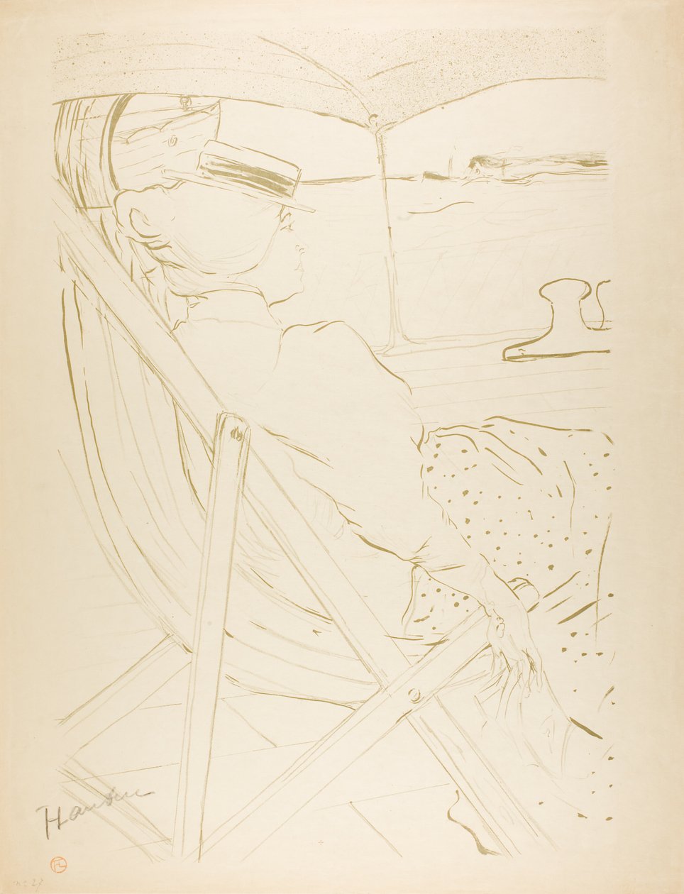Pasażer w kabinie 54 — rejs autorstwa Henri de Toulouse Lautrec