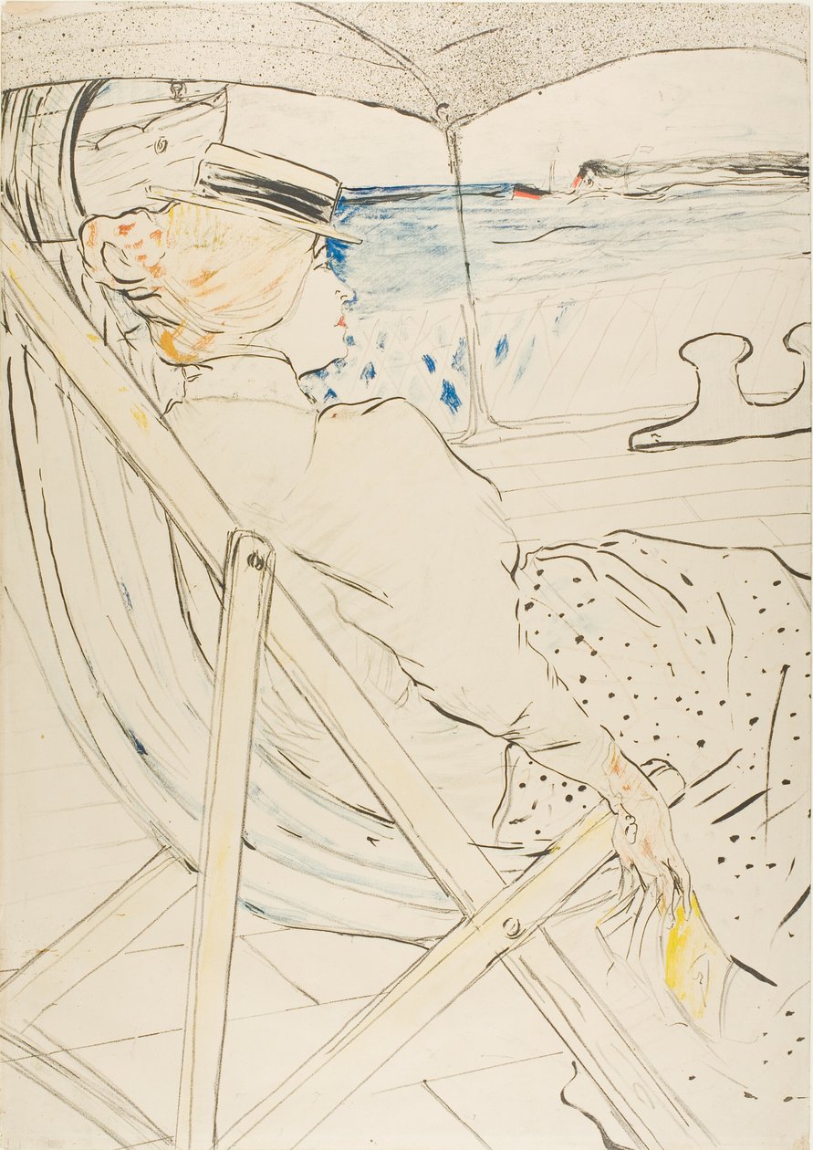 Pasażer w kabinie 54 — Rejs autorstwa Henri de Toulouse Lautrec