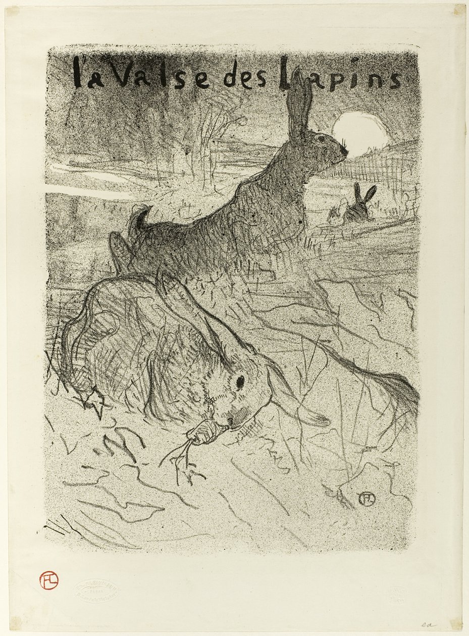 Walc królików autorstwa Henri de Toulouse Lautrec