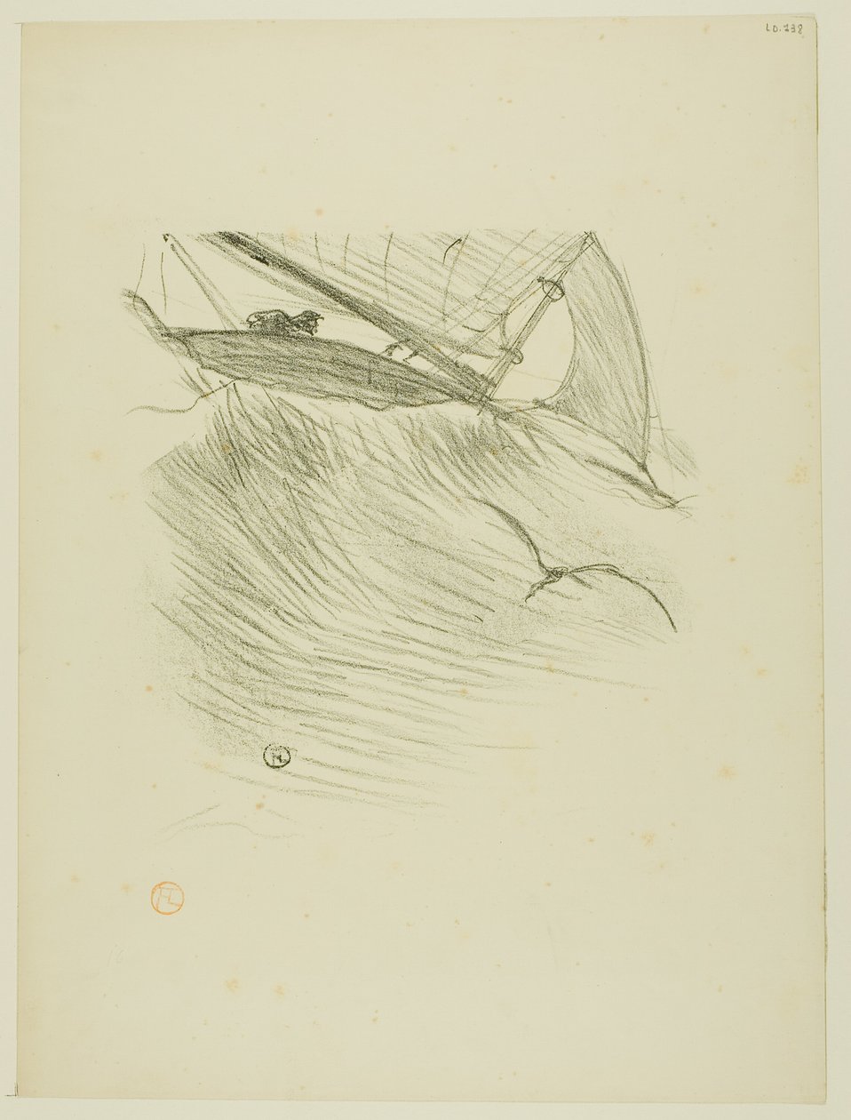 Jaskółki morskie, z Melodii Désiré Dihau autorstwa Henri de Toulouse Lautrec