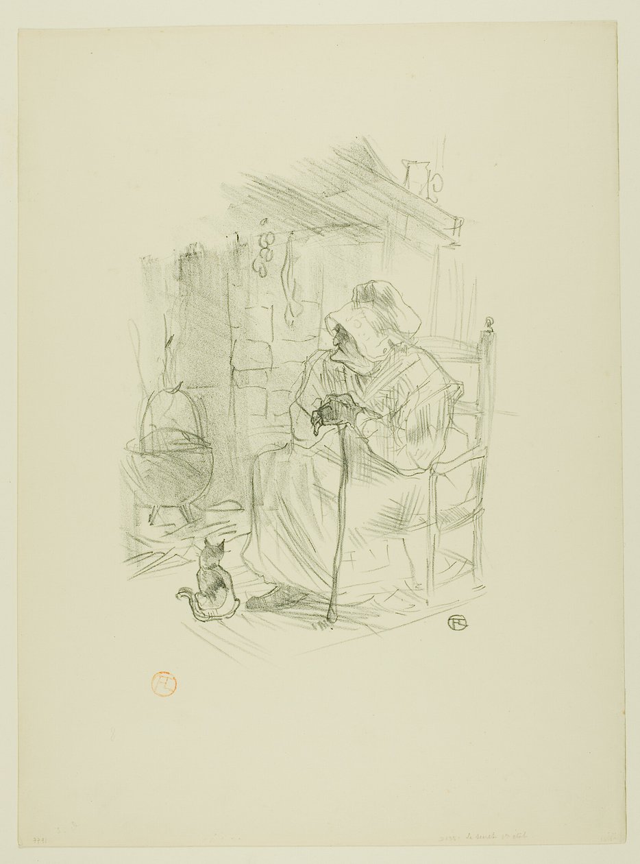 The Secret, z Mélodies de Désiré Dihau autorstwa Henri de Toulouse Lautrec