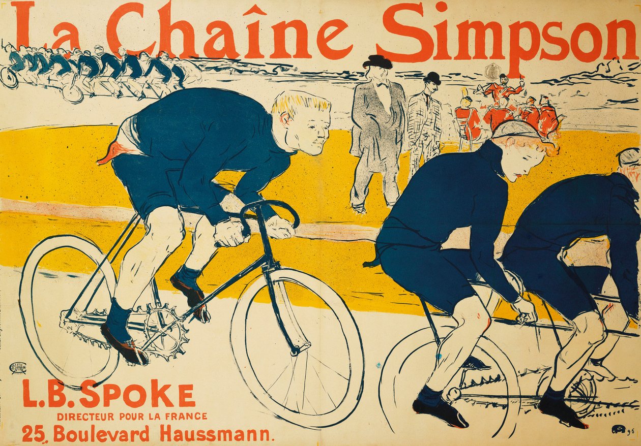 Łańcuch Simpsona; Łańcuch Simpsonów, 1896 autorstwa Henri de Toulouse Lautrec
