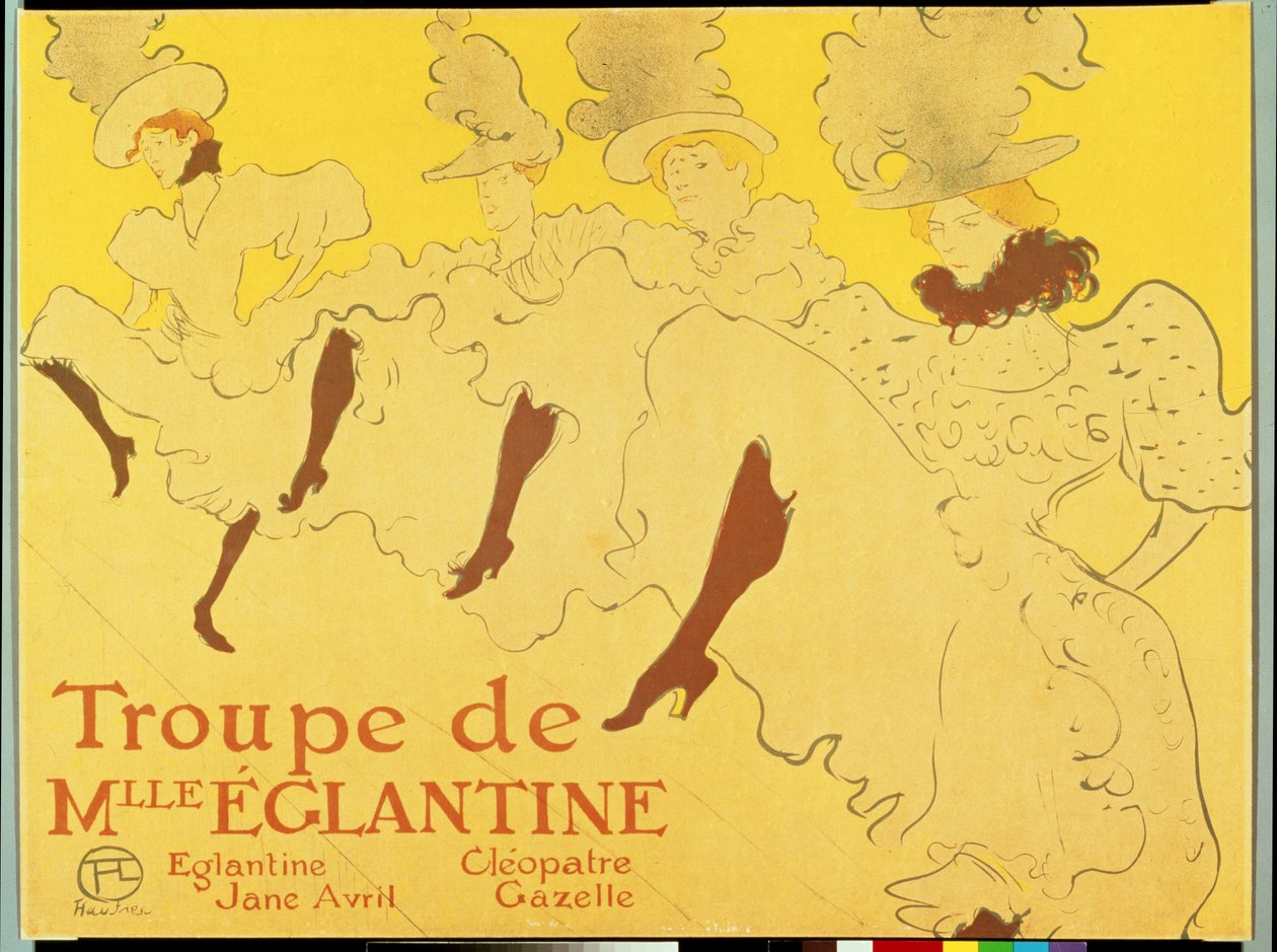 Trupa Mademoiselle Eglantine, 1896 autorstwa Henri de Toulouse Lautrec