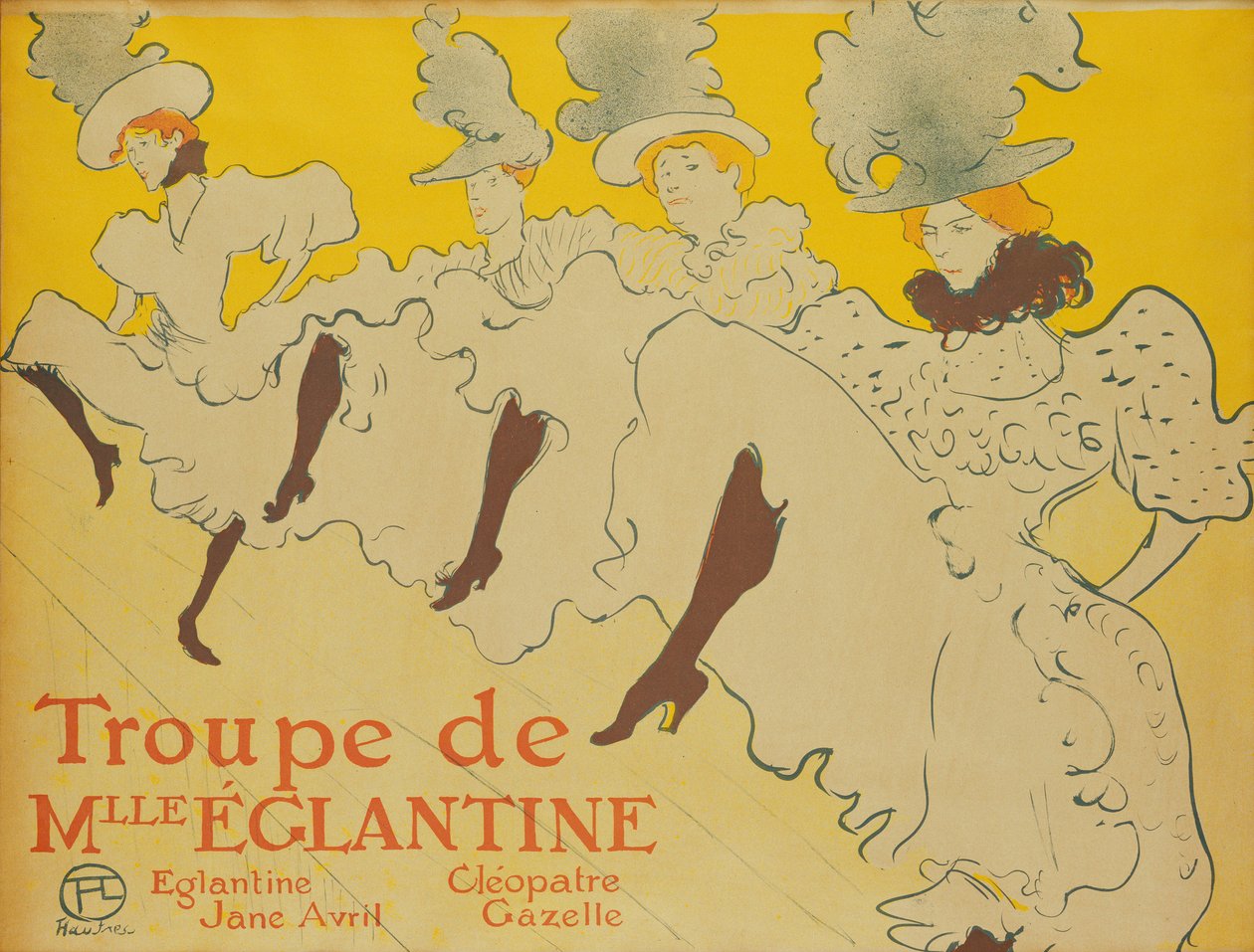 Trupa Mademoiselle Eglantine, 1896 autorstwa Henri de Toulouse Lautrec