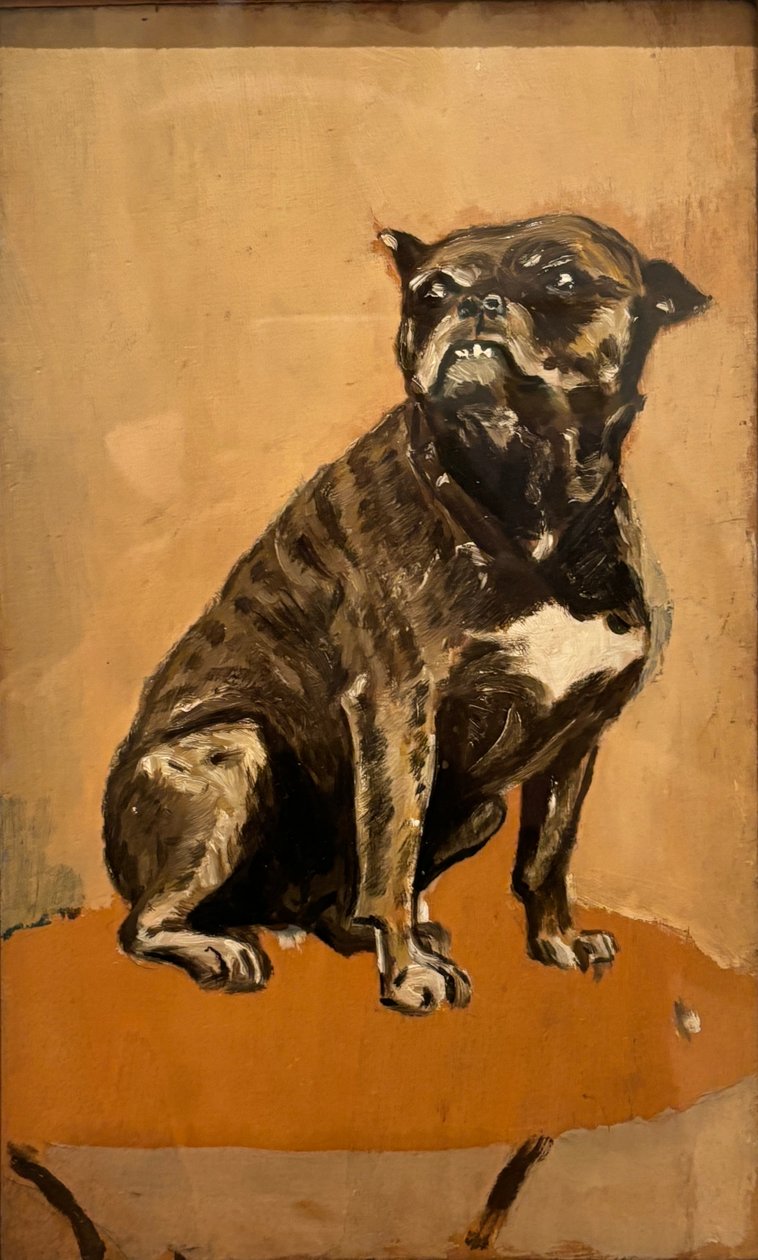 Touc, siedzący na stole autorstwa Henri de Toulouse Lautrec