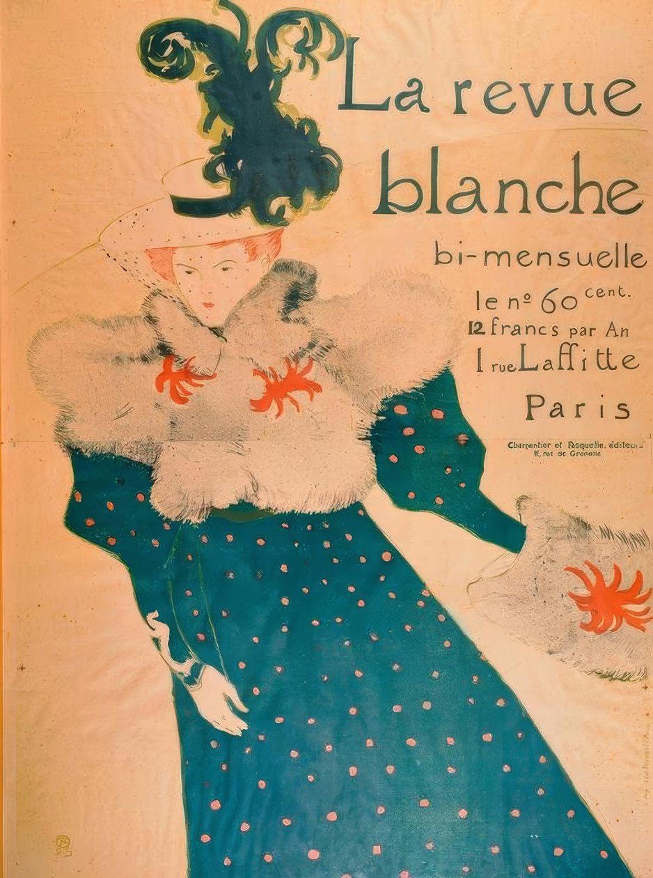 Toulouse-Lautrec / La Revue Blanche / 1895 autorstwa Henri de Toulouse Lautrec