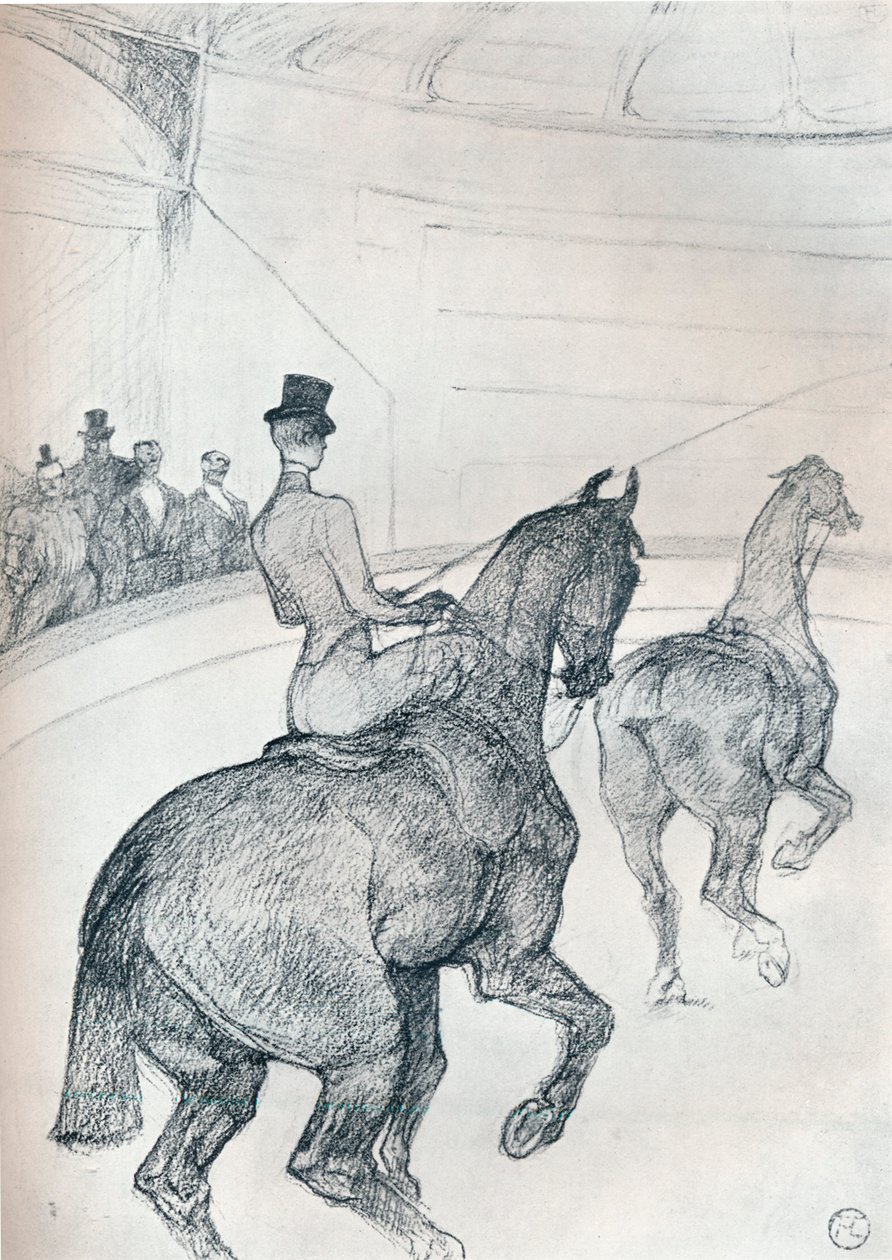 Tandem jeździec-podstępny, ok. 1899 1934 r autorstwa Henri de Toulouse Lautrec