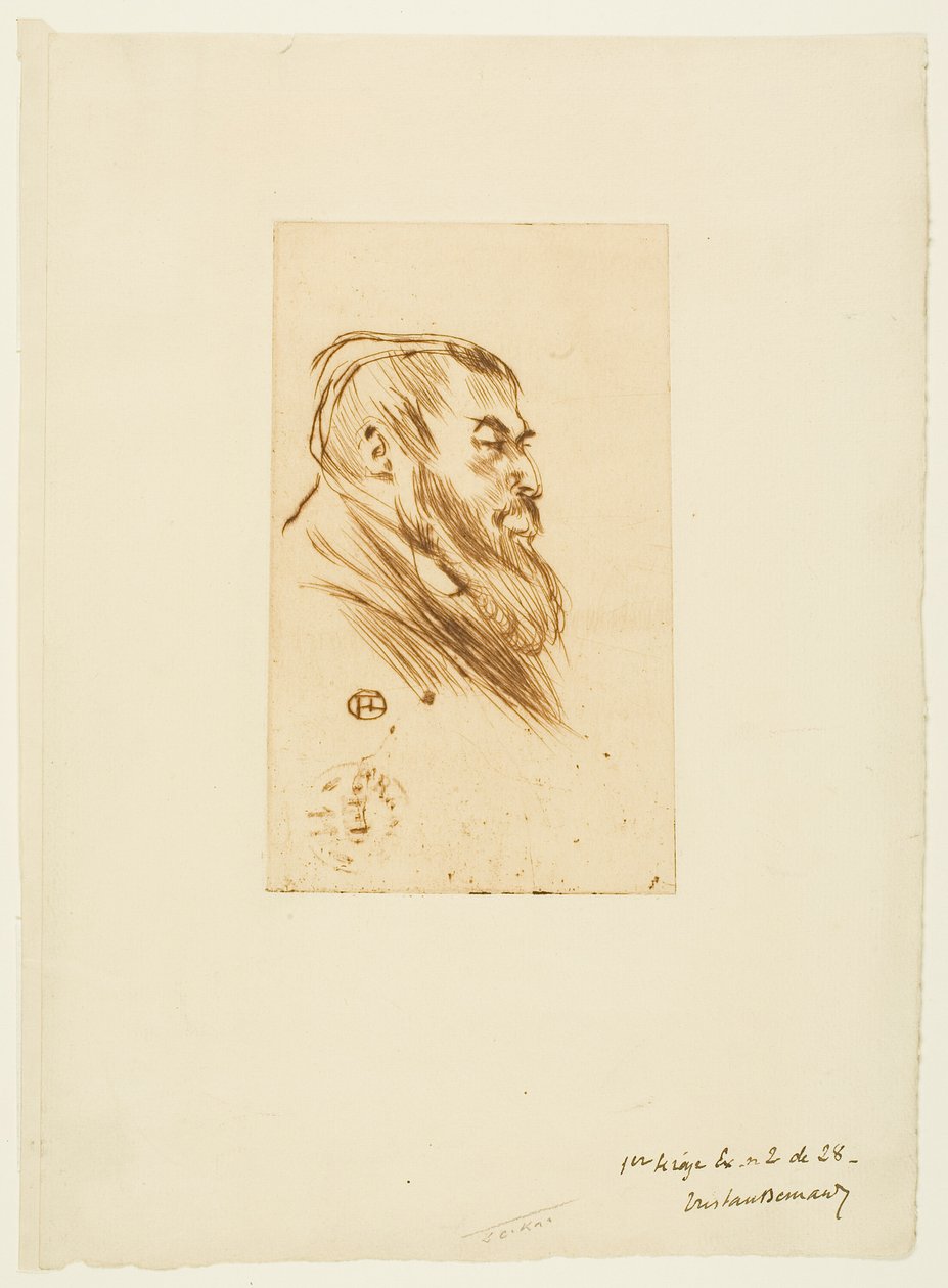 Tristan Bernard autorstwa Henri de Toulouse Lautrec