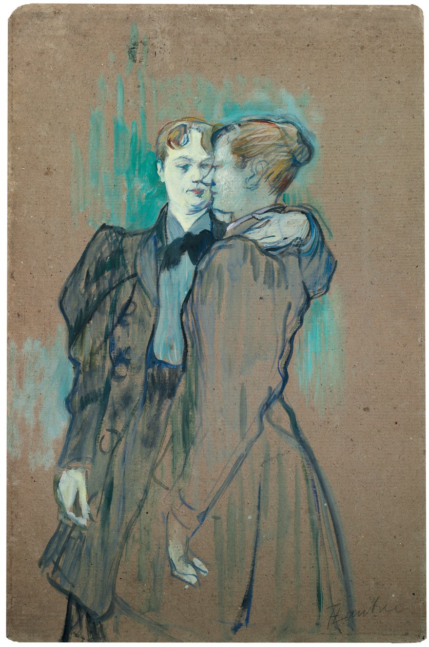 Dwie kobiety w walce; Deux femmes valsant, 1894 autorstwa Henri de Toulouse Lautrec