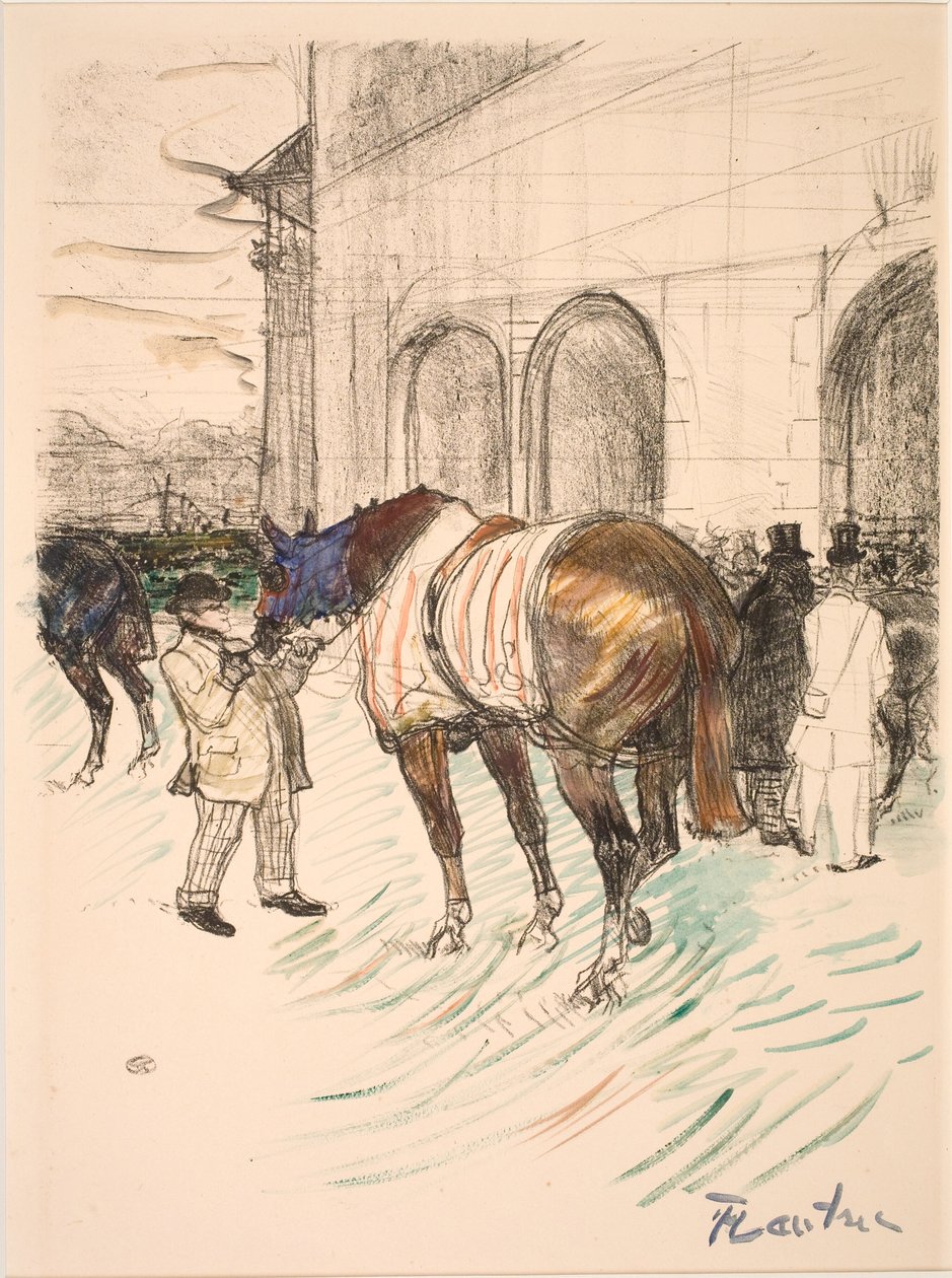 Tor wyścigowy autorstwa Henri de Toulouse Lautrec