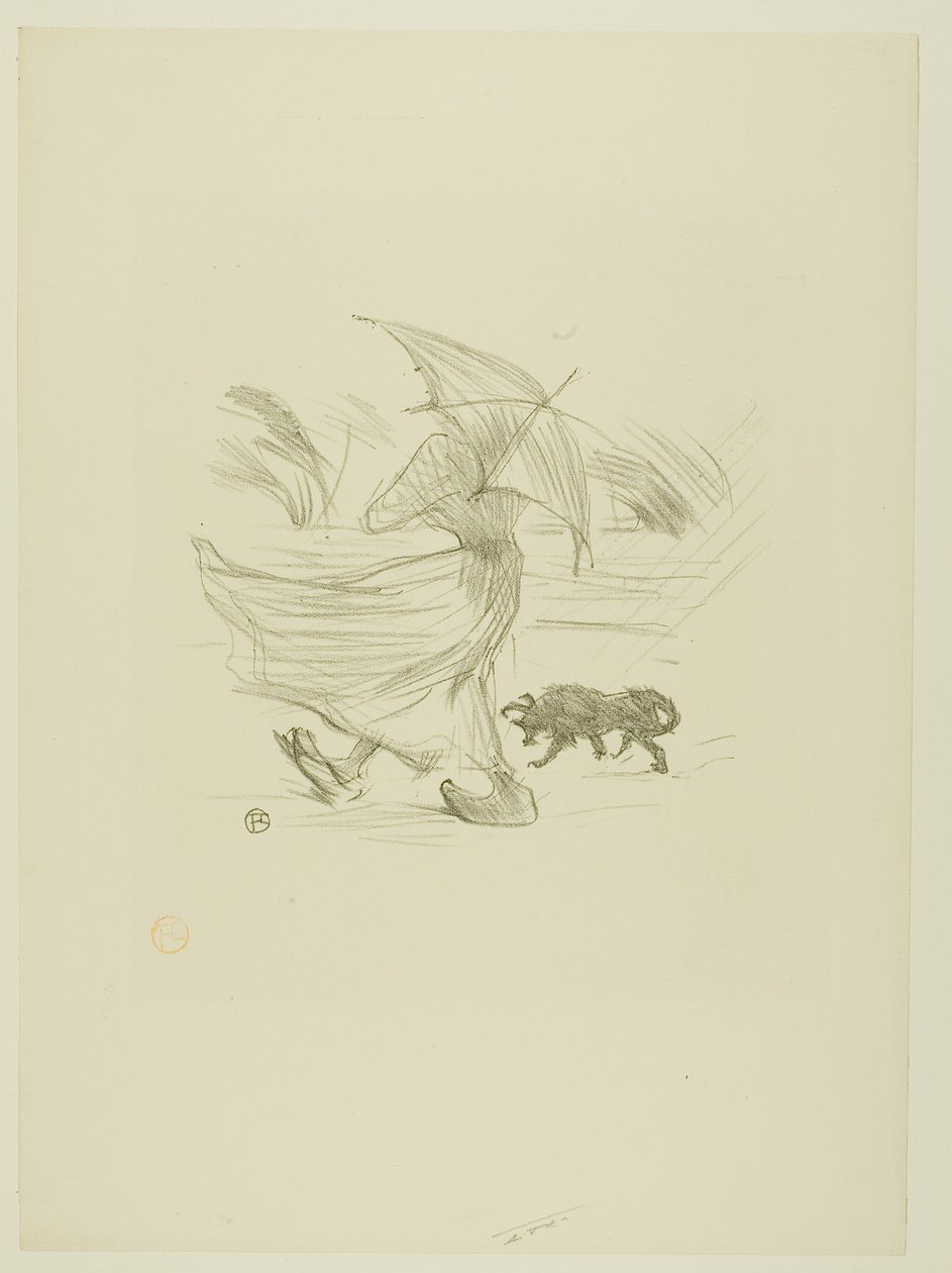 Co mówi deszcz autorstwa Henri de Toulouse Lautrec