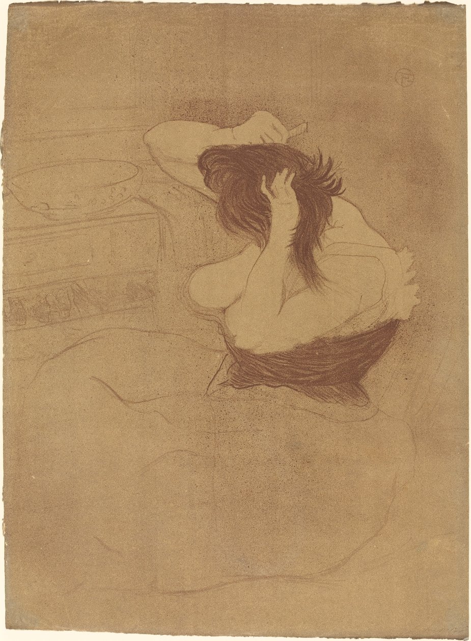 Kobieta czesząca włosy Kobieta czesząca, 1896. autorstwa Henri de Toulouse Lautrec