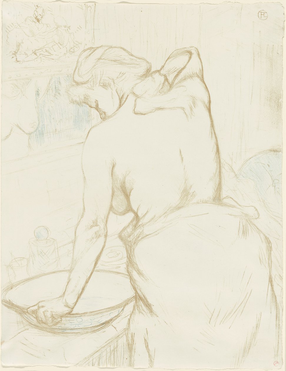 Kobieta myjąca — toaleta, talerz piąty od Elles autorstwa Henri de Toulouse Lautrec
