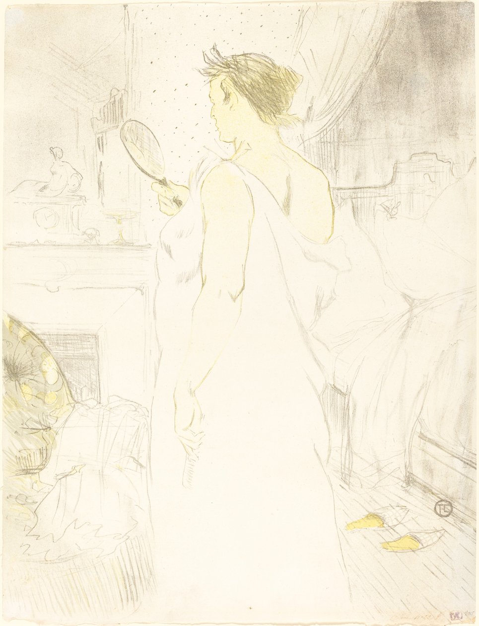 Kobieta przy lustrze Kobieta z lustrem, 1896. autorstwa Henri de Toulouse Lautrec